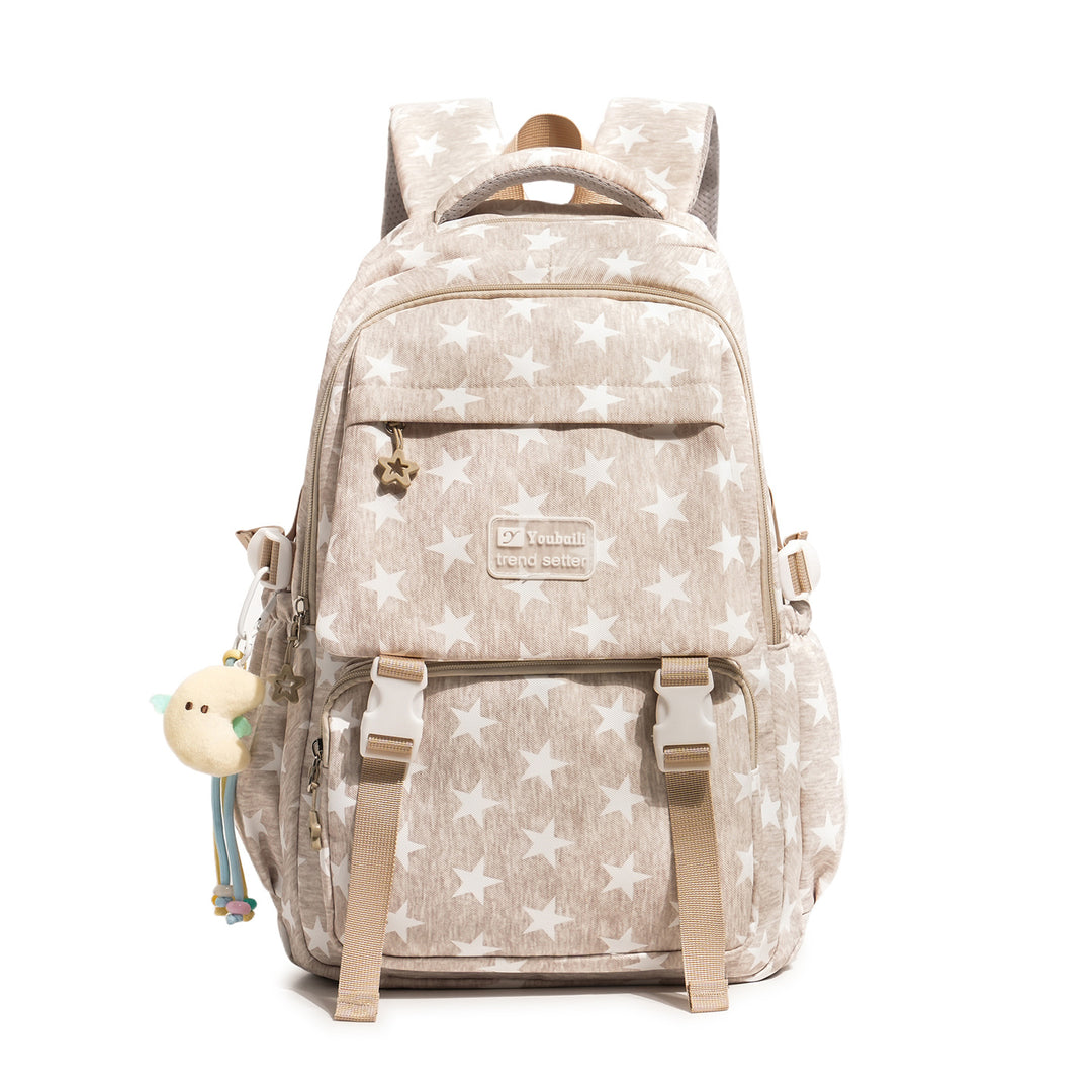 Stylish Star-Embellished Casual Backpack Stornfield