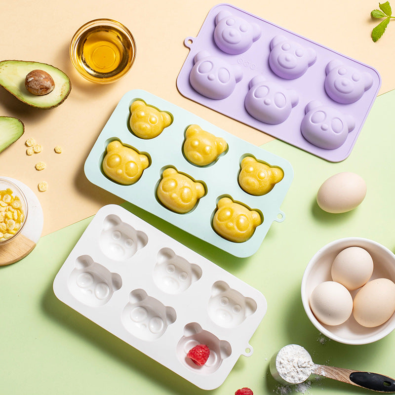 Silicone Ice Cube Mold with Cute Bear Head Design Stornfield
