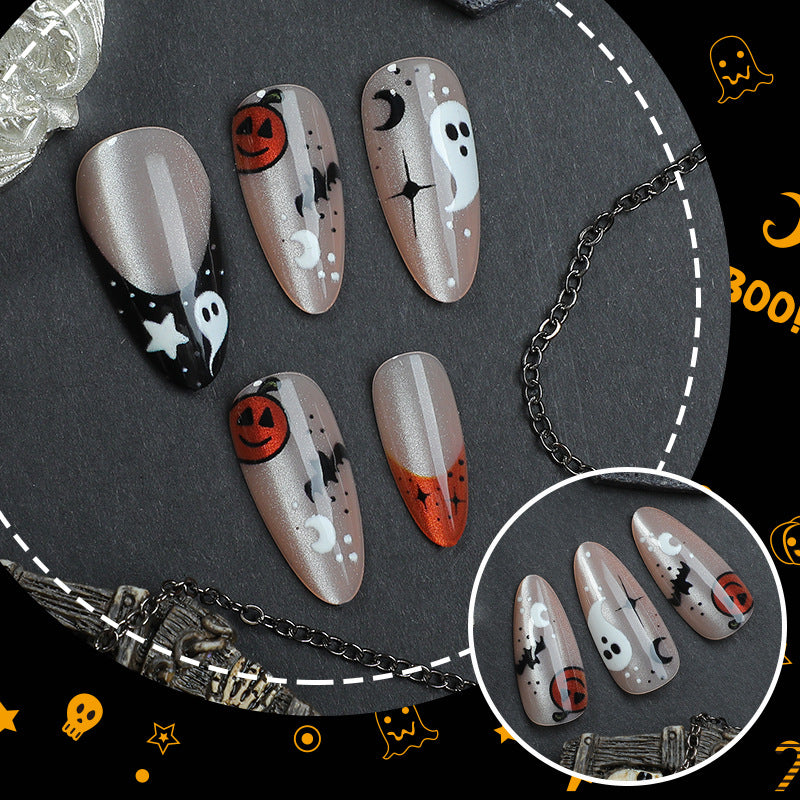 Spooky-Themed Press-On Nails
