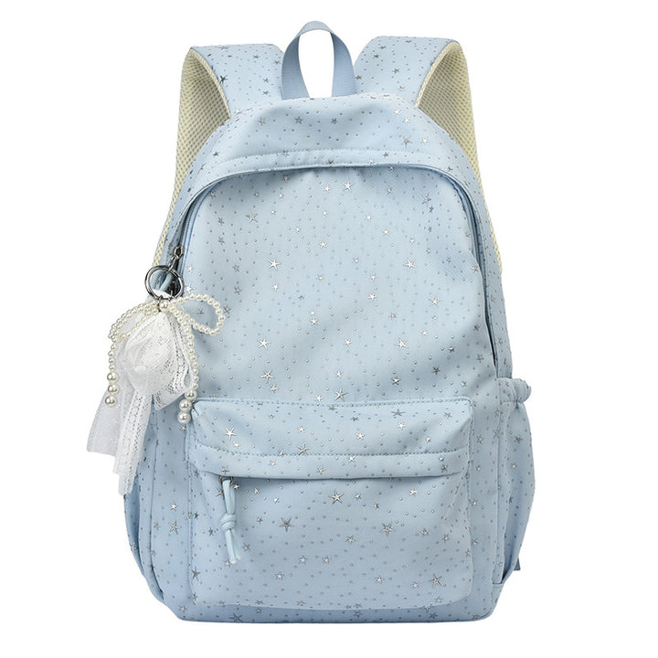 Elegant backpack with glittering stars and practical compartments Stornfield