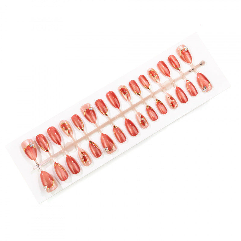Decorative Pearl-Accent Press-On Nail Set