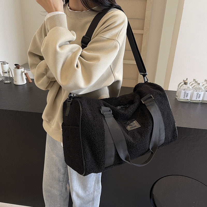 Cozy Fleece Travel Duffel Bag Stornfield