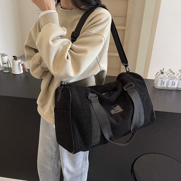 Cozy Fleece Travel Duffel Bag Stornfield