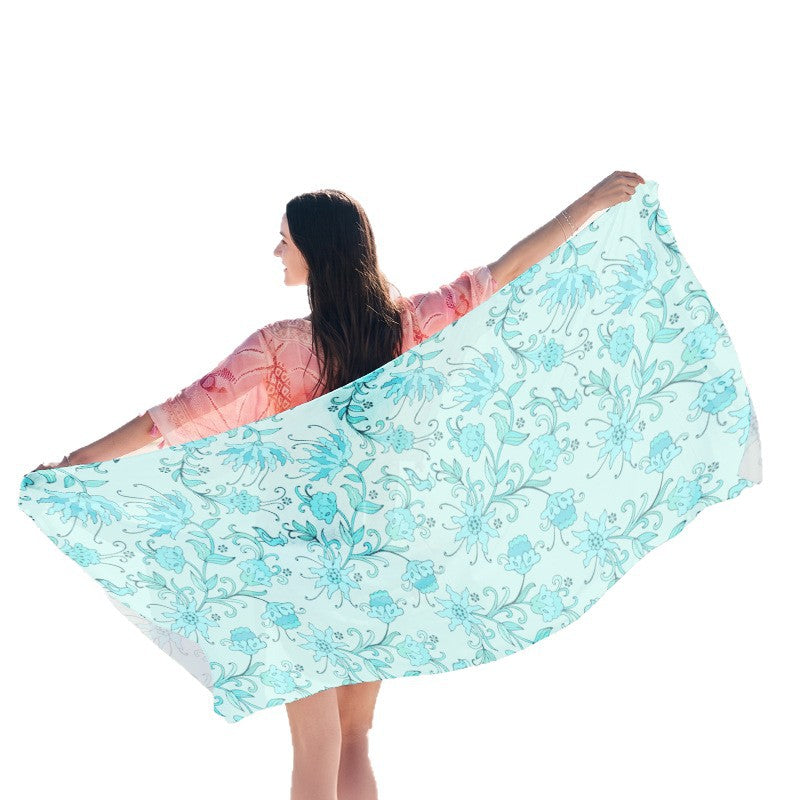 light beach towel with creative jellyfish design Stornfield