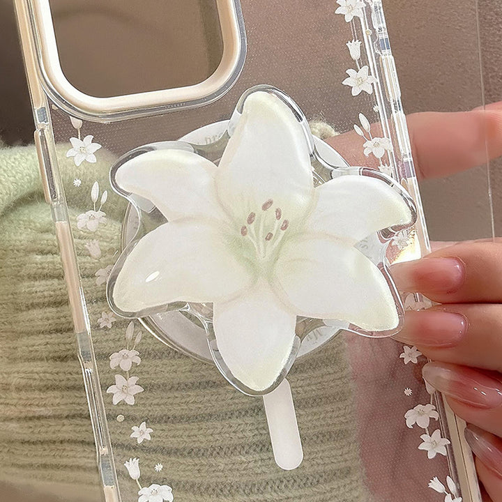 Luxury Hand Mirror in Floral Design Stornfield