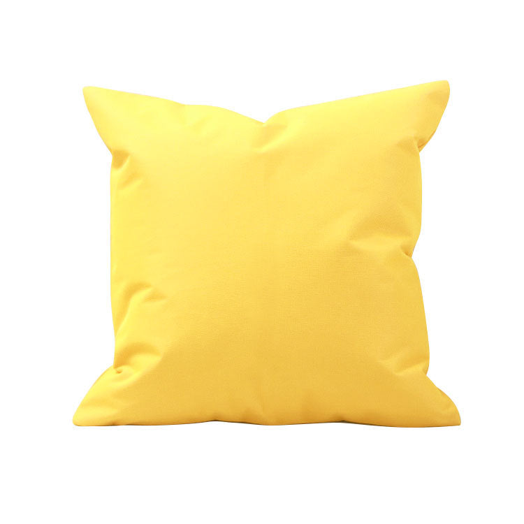 Square Water-Resistant Outdoor Patio Throw Pillow with Hidden Zipper