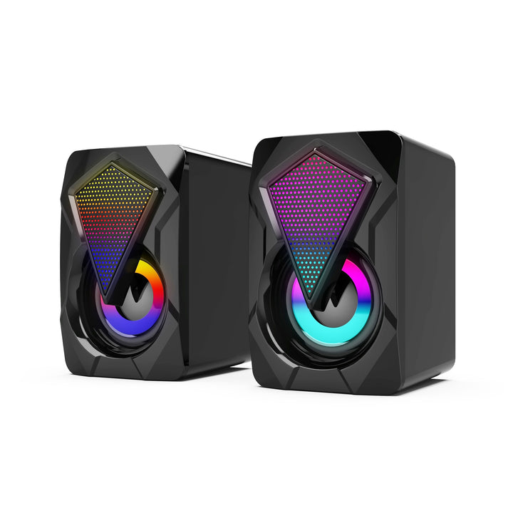Bluetooth Desktop Speakers with Dynamic RGB Lighting Effects Stornfield