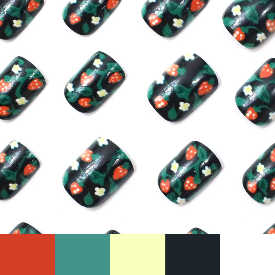 Floral-Patterned Gel Nail Art Stornfield
