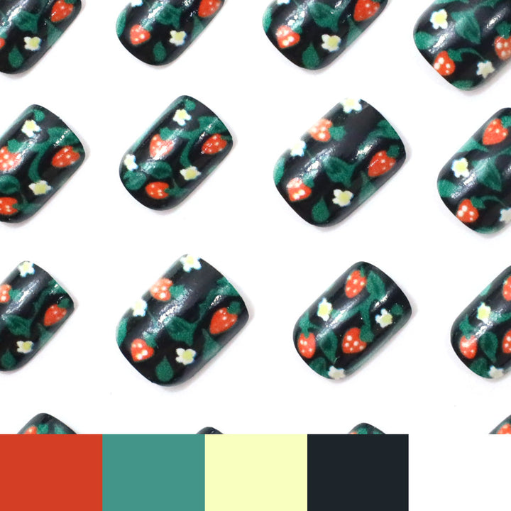 Floral-Patterned Gel Nail Art Stornfield