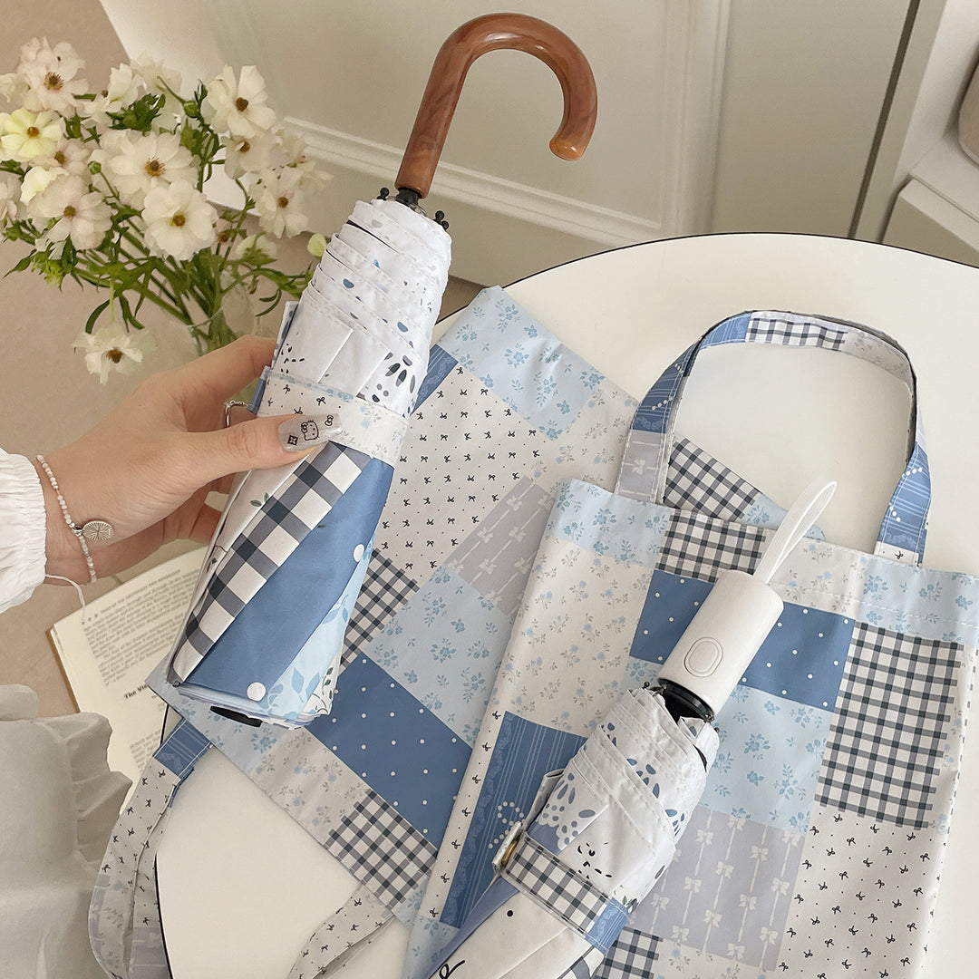 Women's umbrella in romantic patchwork design Stornfield
