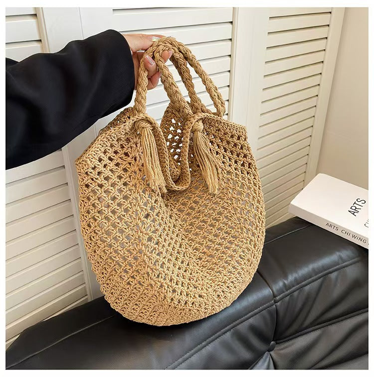 Handbag with Modern Macrame Structure Stornfield