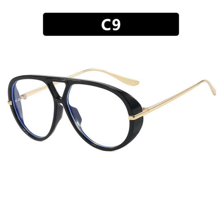 Women's oversized sunglasses with elegant plastic frame and mirrored lenses Stornfield