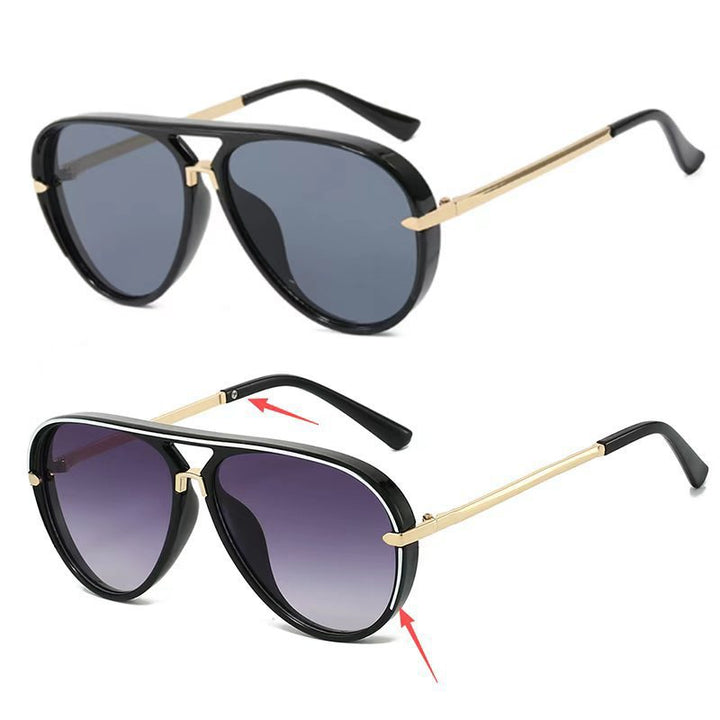 Elegant Aviator Sunglasses with Gold Accents Stornfield