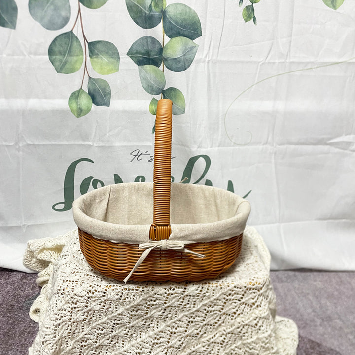 Women's Elegant Basket with Removable Fabric Insert Stornfield
