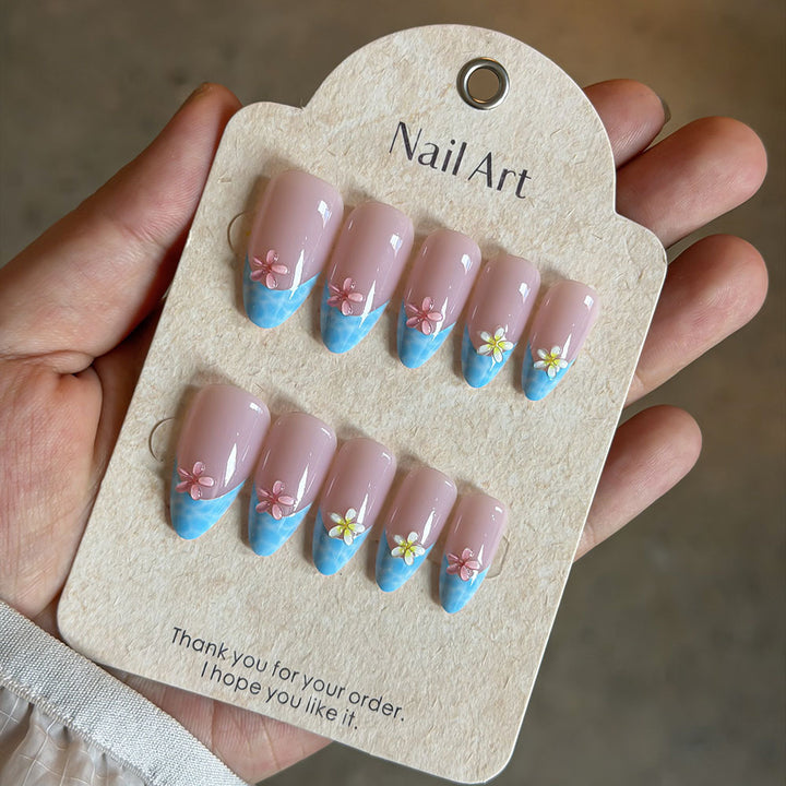 Floral Print Press-On Nail Set Stornfield
