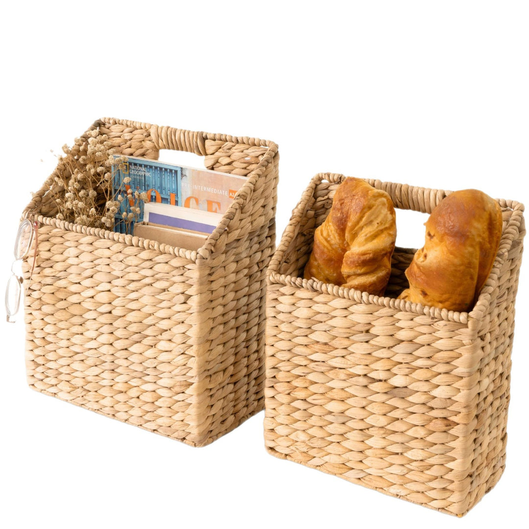 Decorative Woven Trash Bin Stornfield