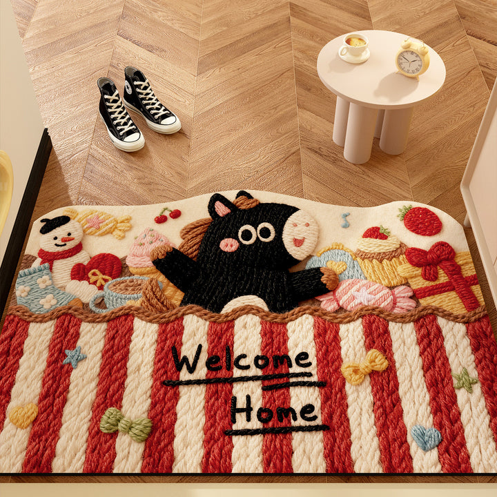 Decorative Cartoon Welcome Mat for Home