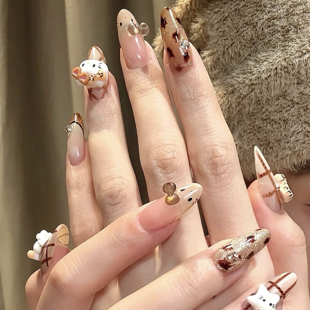 Whimsical Character-Themed Press-On Nail Collection