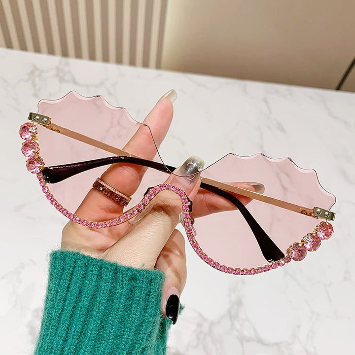 Women's extravagant sunglasses with sparkling accent and unique design Stornfield