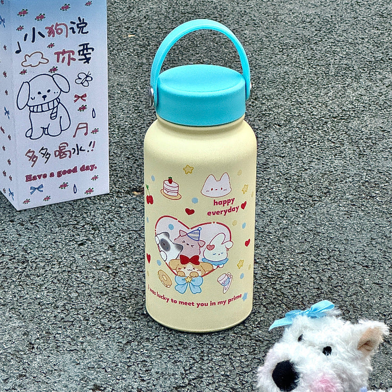 Women’s insulated drinking bottle with funny cat design Stornfield