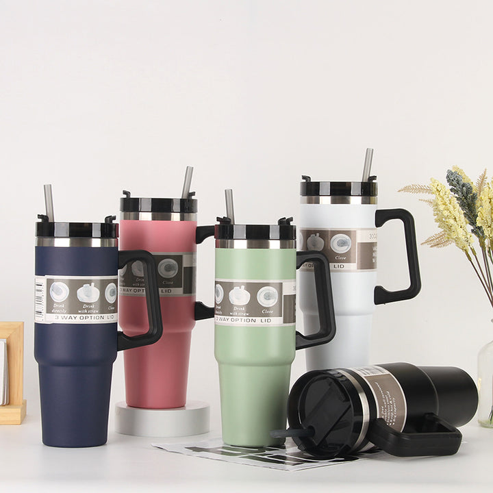 Ladies Insulated Portable Drinking Cup with Straw Stornfield