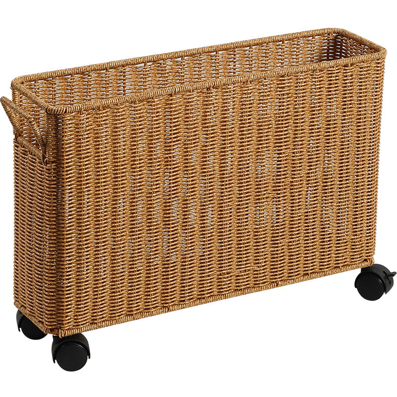 Multi-Functional Woven Storage Cart with Wheels Stornfield