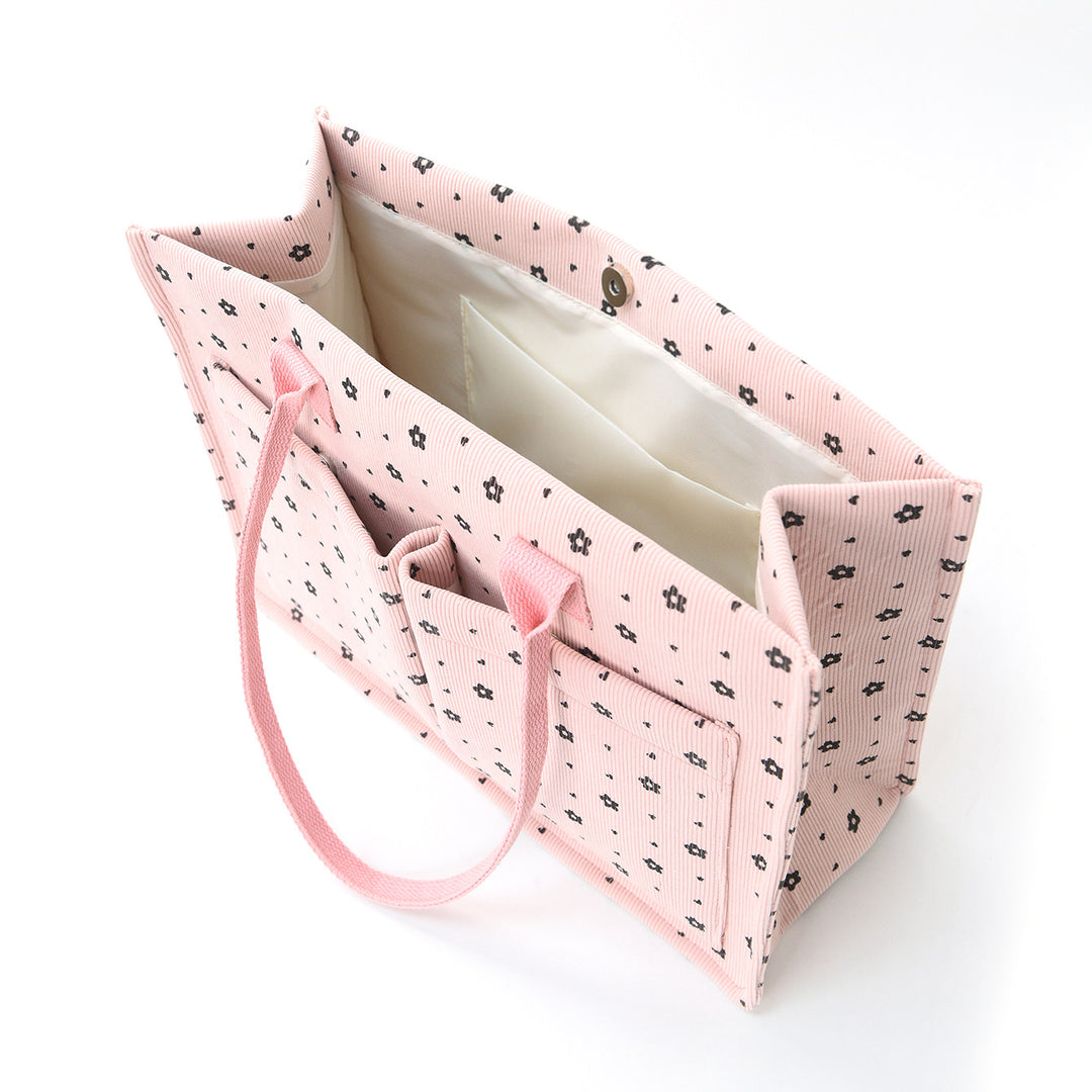 Spacious shopping and everyday bag with modern floral patterns Stornfield