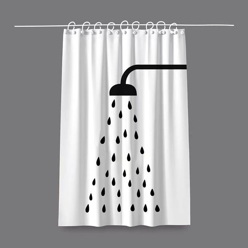 Artistic Cat-Themed Shower Curtain Stornfield