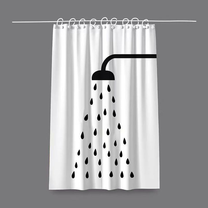 Artistic Cat-Themed Shower Curtain Stornfield
