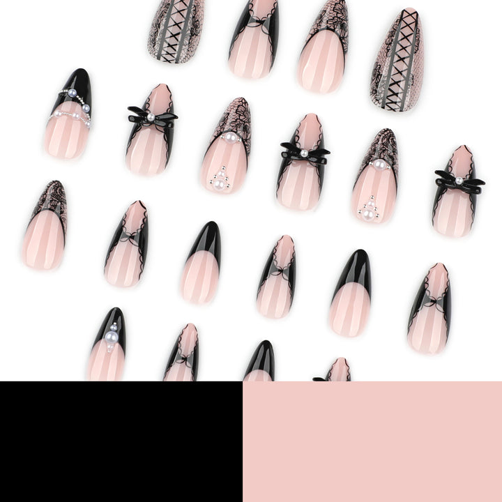 Artful stiletto nails with spike decoration Stornfield
