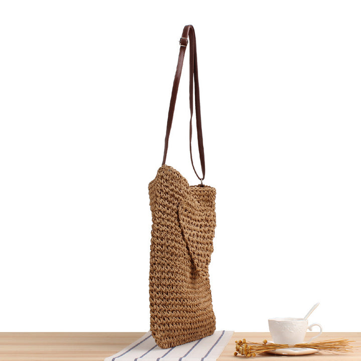 Beach bag with handwoven design Stornfield