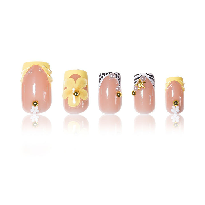 Floral 3D Nail Art Enhancements Stornfield
