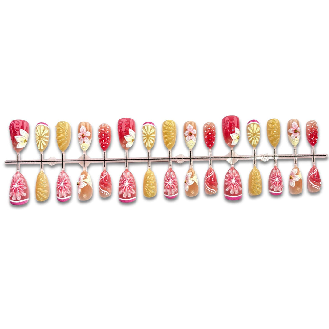 Fruit-Inspired Press-On Nail Art Collection