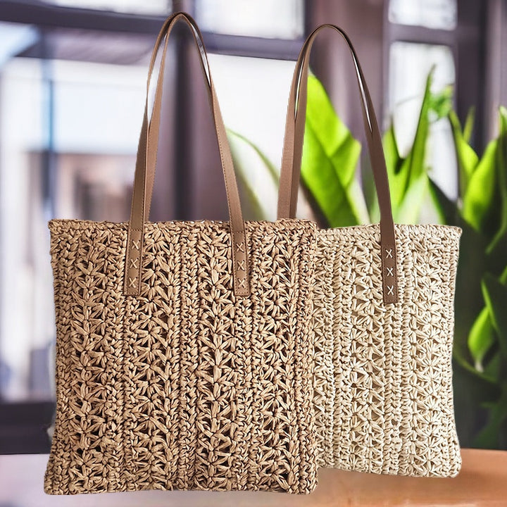 Handcrafted Beach Bag in Modern Macrame Style Stornfield