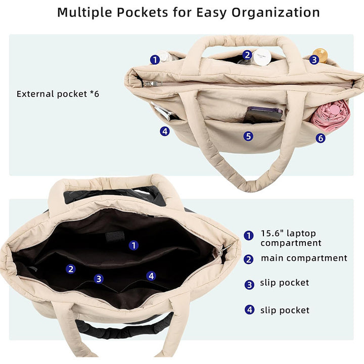Practical everyday handbag with multiple compartments Stornfield