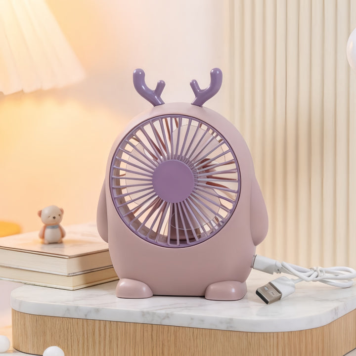Ladies handheld fan with cute animal design Stornfield