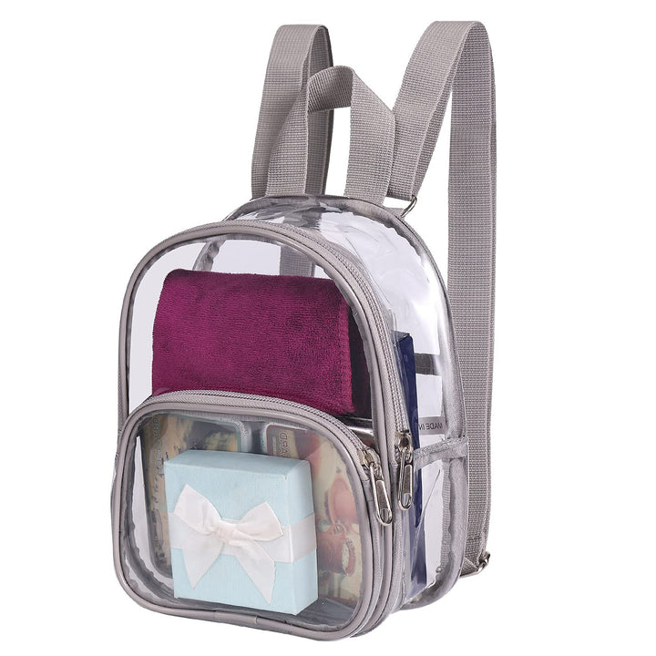 Unisex transparent backpack with multiple compartments Stornfield