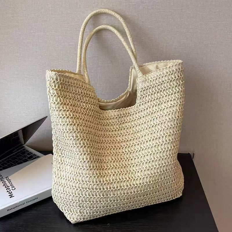 Handcrafted natural fiber tote bag Stornfield