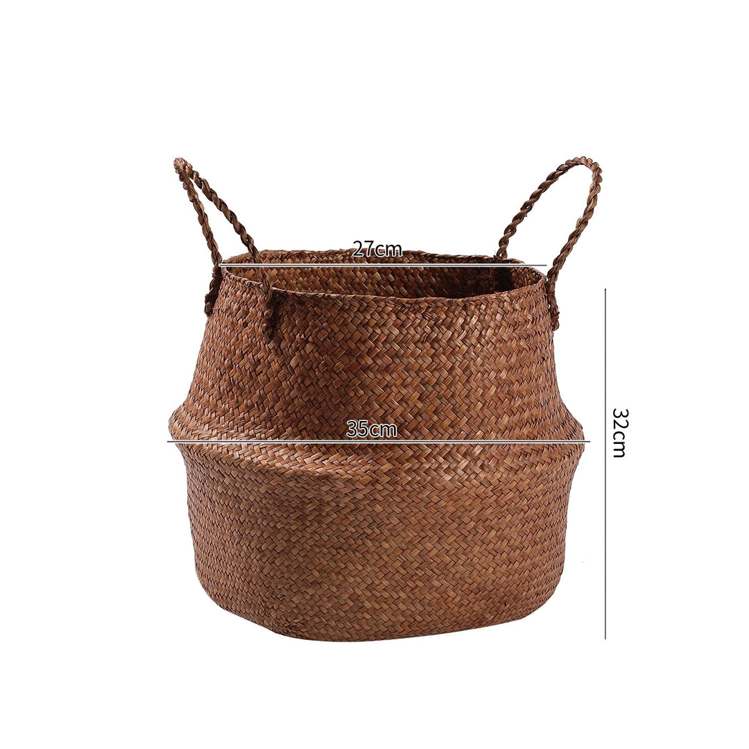 Handwoven Natural Fiber Storage Basket Stornfield