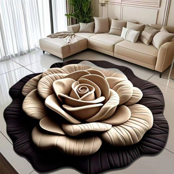 Floral Shaped Area Rug