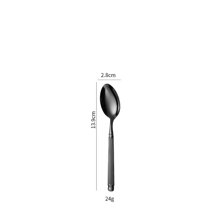 Elegant dessert spoon with exclusive surface design Stornfield