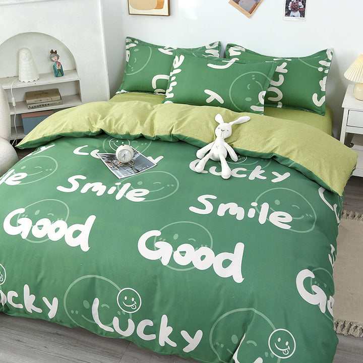 Modern Grid Pattern Comforter Set