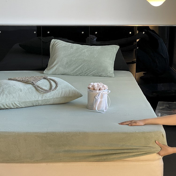 Premium Deep-Pocket Fitted Sheet Set with Silky Breathable Microfiber and Elastic Skirt