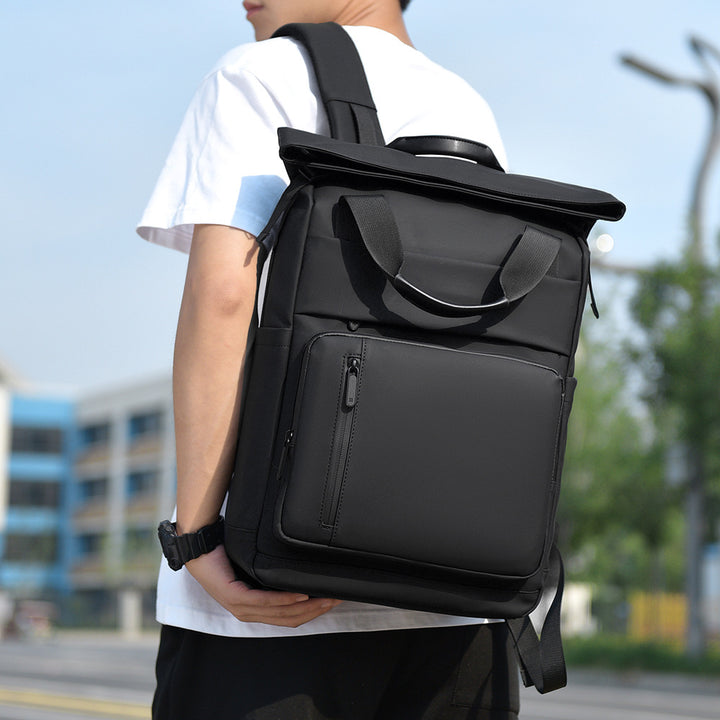 Multi-Pocket Waterproof Roll-Top Backpack Stornfield