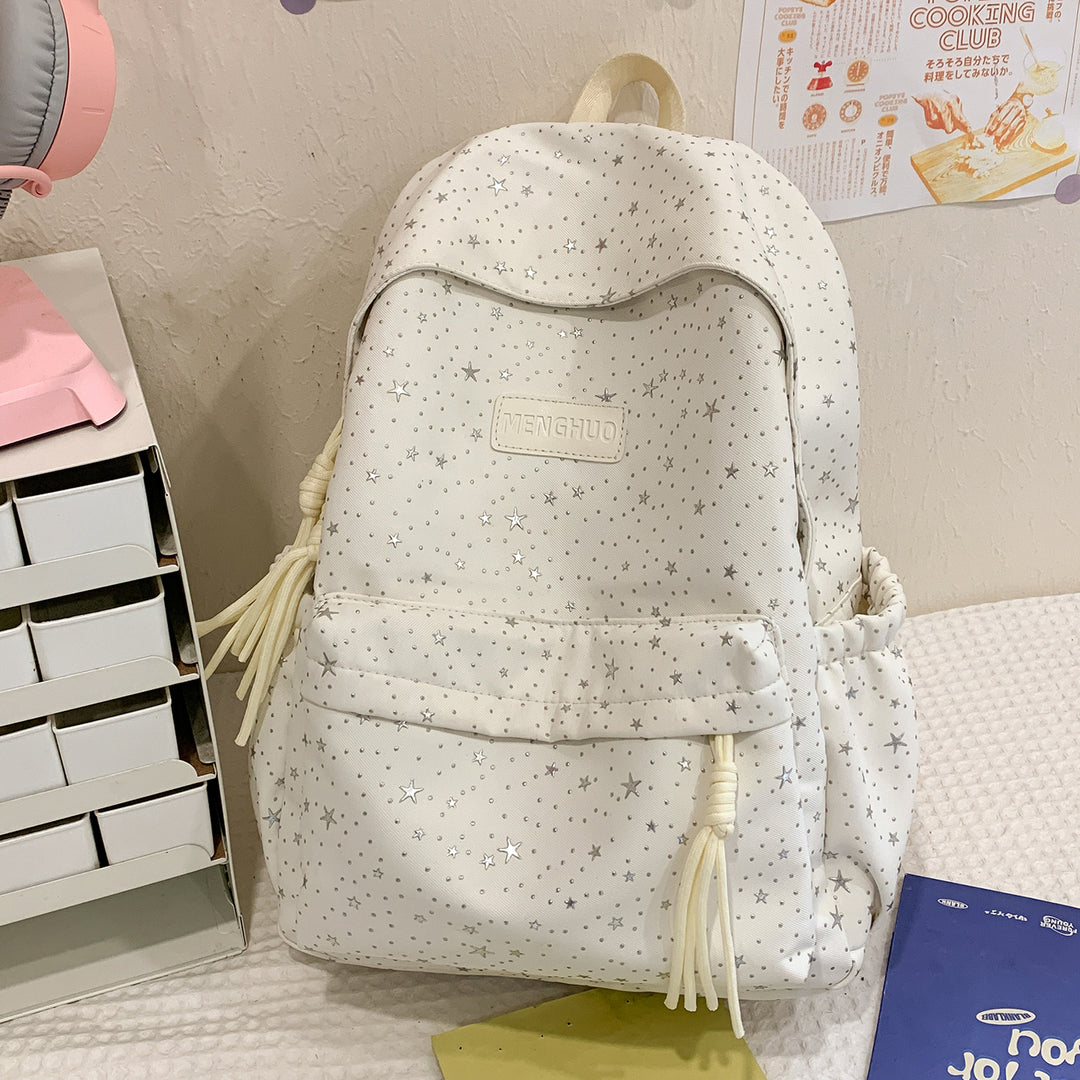 Star-Print Casual School Backpack Stornfield