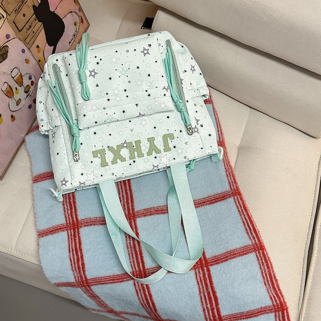 Stylish Star-Printed Backpack Stornfield 1791205378