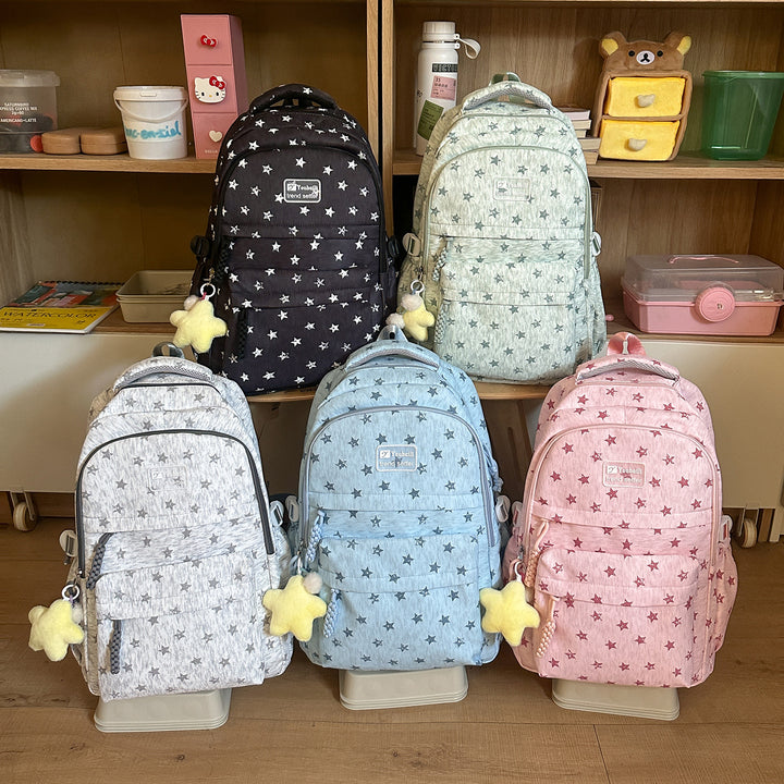 Star-Patterned Stylish Backpack Stornfield