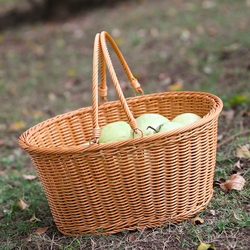 Unisex Handcrafted Basket with Sturdy Handles Stornfield
