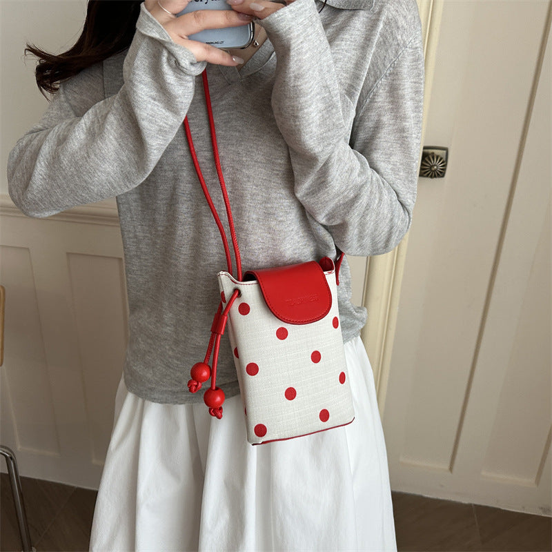 Polka Dot Crossbody Pouch