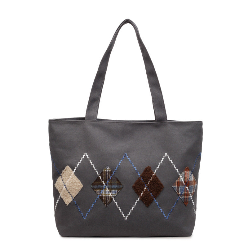 Decorative Patterned Canvas Tote Bag Stornfield
